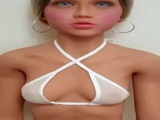 I have dirty clip with a beautiful and pleasant young sex doll