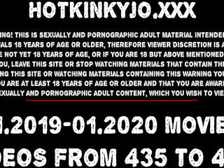 Extreme double anal fisting&comma; huge dildo&comma; prolapse&comma; extreme insertions & speculum shows 435 to 447 november to january 2020 Hotkinkyjo