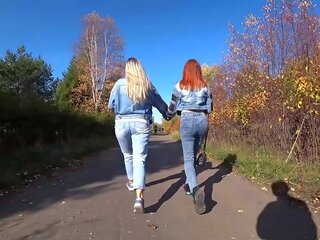 Remote Vibrators Inside Two first-rate Girls - SFW Public Fun &vert; first part