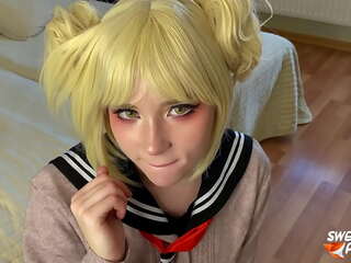 Turned on Deepthroat and Hardcore Fucking with Toga Himiko from League of Villains