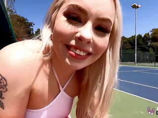 Real Teens - Haley Spades Fucked Hard 10 min after A Game Of Tennis