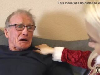 70 year old man fucks 18 year old girlfriend she swallows all his cum