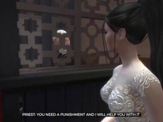&lbrack;TRAILER&rsqb; Bride enjoying the last days before getting married&period; adult film with the priest before the ceremony - Naughty Betrayal