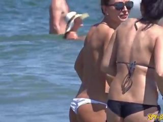 Voyeur Beach Big Boobs Topless Amateur outstanding Teens HD video