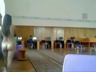 Cray Masturbator In Library - BadBootyCams.Com