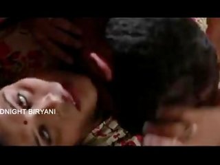 Indian Mallu Aunty adult clip bgrade film with boobs press scene At Bedroom - Wowmoyback