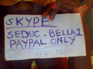 Kenyan clips boobs on webcam with skype acc