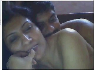 Indian housewife having fun with young man on cam second part