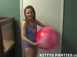 Petite belly dancer teen Kitty teasing and toying