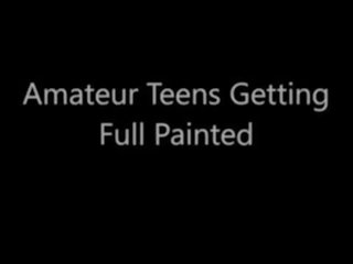 Amateur Teens Getting Full Painted