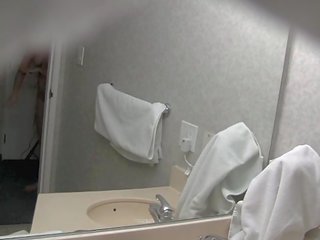 Hidden Camera In Bathroom Filming A Hotty Getting Ready!