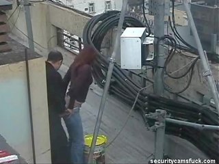 Spy Cam Catch Fucking on Roof Top