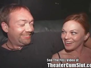 Red Head street girl Loose in sex clip Theater!