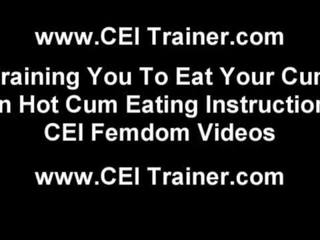 I will lead you cum and then make you eat it CEI